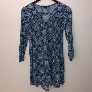 American Eagle Blue Pattern Dress